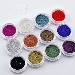 Pärlglitter 12st Färger