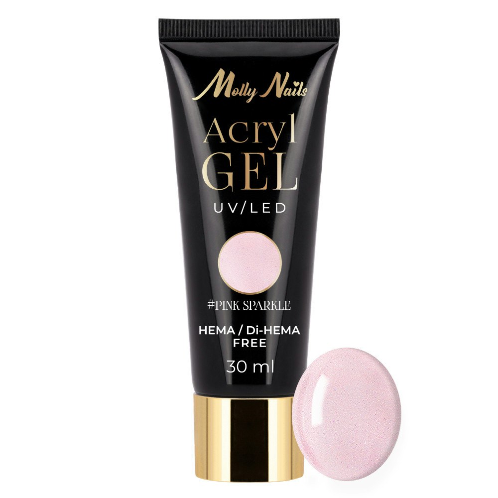 Polygel - Pink Sparkle - 30 ml Hema Free
