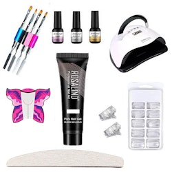 Polygel Startkit Stort - med UV Lampa 180W + Gelkit