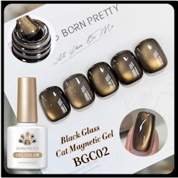 Black Glass Cat Magnetic Gel Nail 02 - 10ml