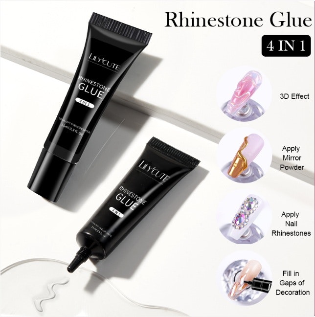 Lim för Tippar - Rhinestone Gule 4 in 1 - 15ml