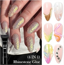 Lim för Tippar - Rhinestone Gule 4 in 1 - 15ml