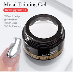 Gellack - PN01 Silver Metallic - Burk 5ml