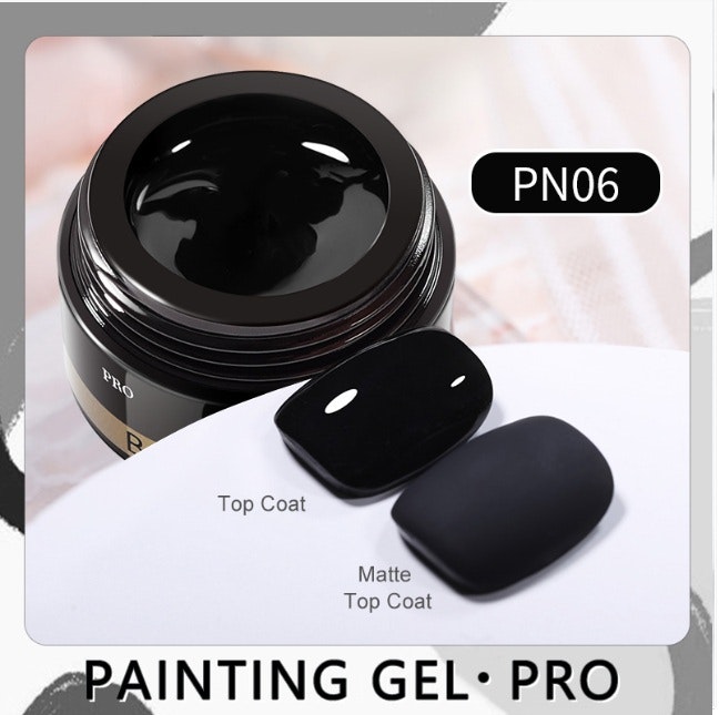 Gellack - PN06 Svart - Burk 5ml