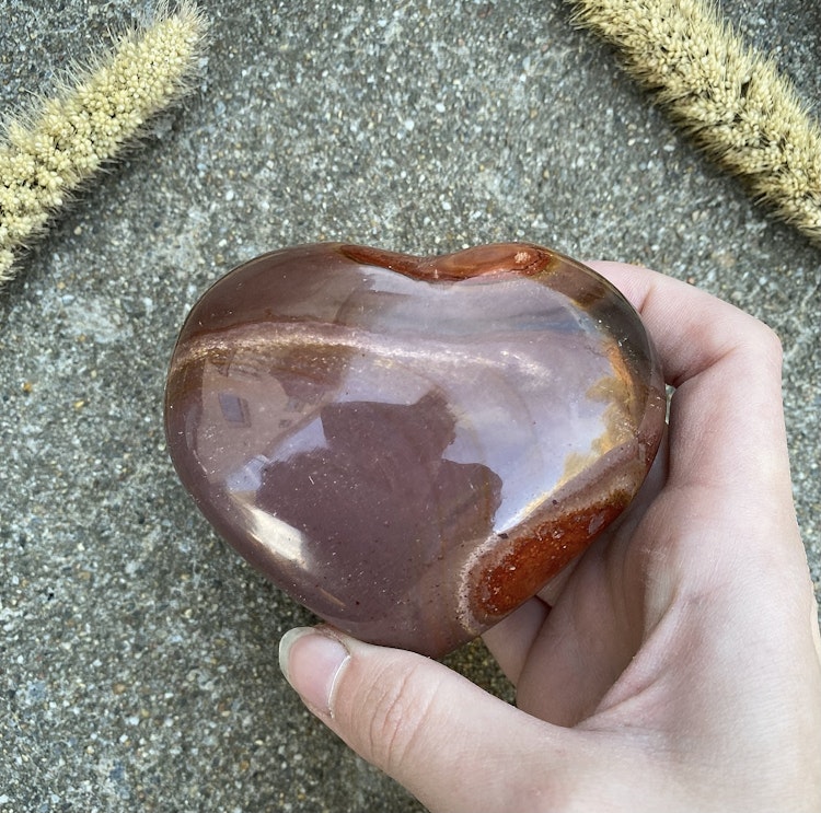 Hjärta av polykromjaspis