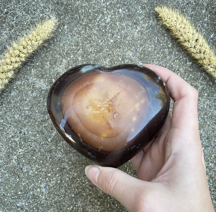 Hjärta av polykromjaspis