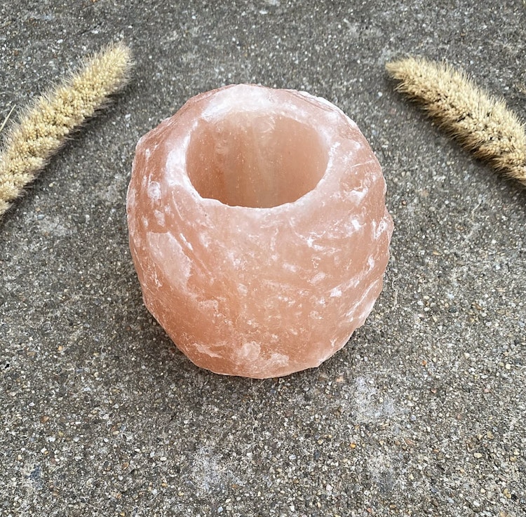 Ljuslykta av saltsten (stor)