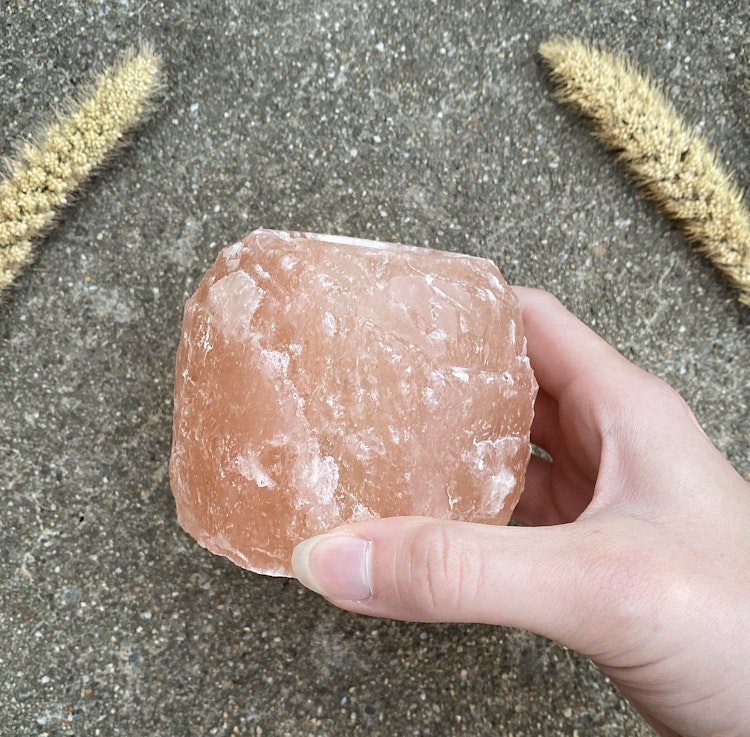 Ljuslykta av saltsten (stor)
