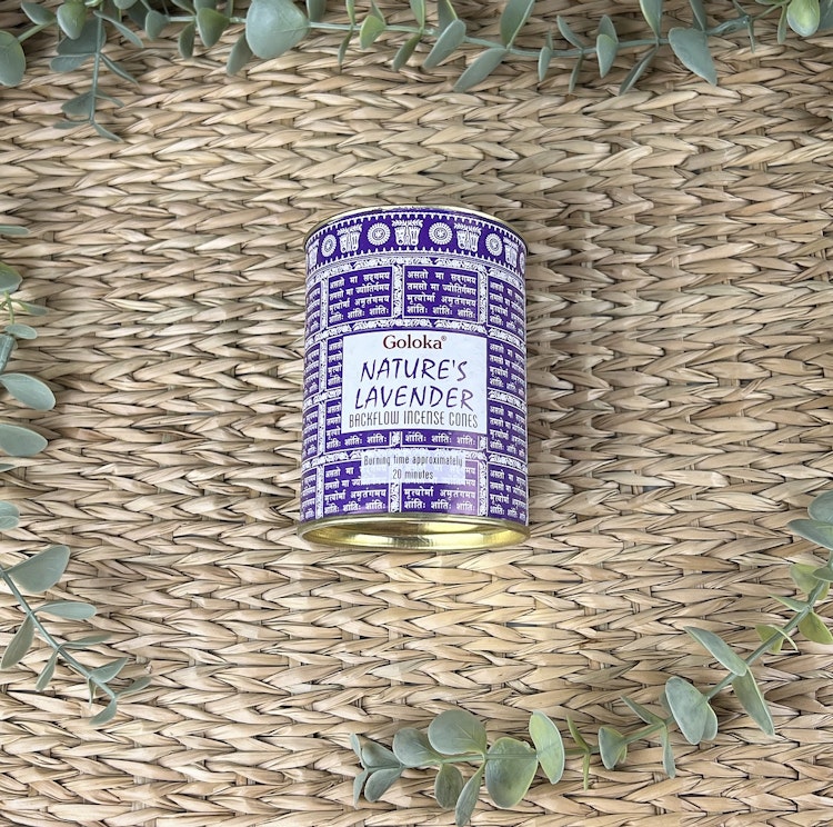Rökelsekoner backflow Goloka Lavendel (Lavender)