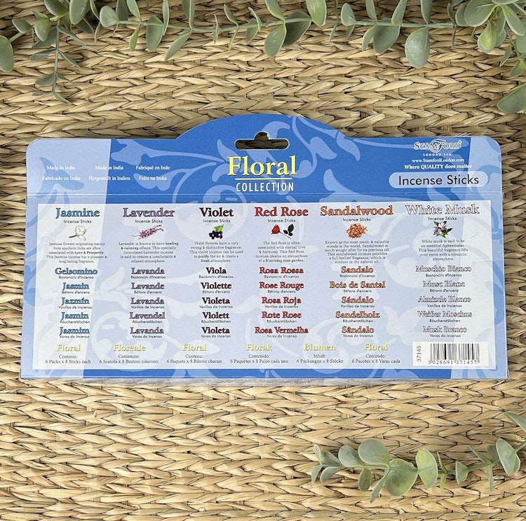 Rökelsepinnar Stamford 6-pack Blommigt (Floral)