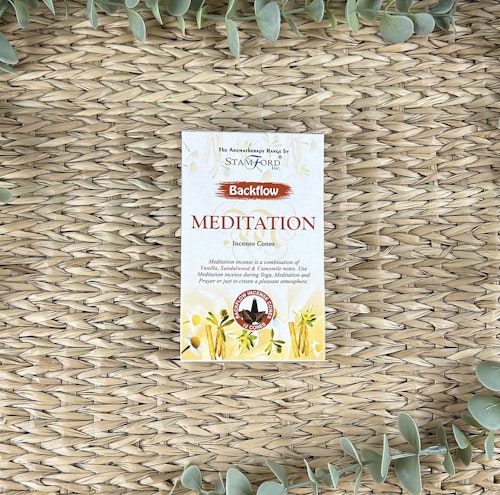 Meditation BACKFLOW rökelsekoner (Stamford)