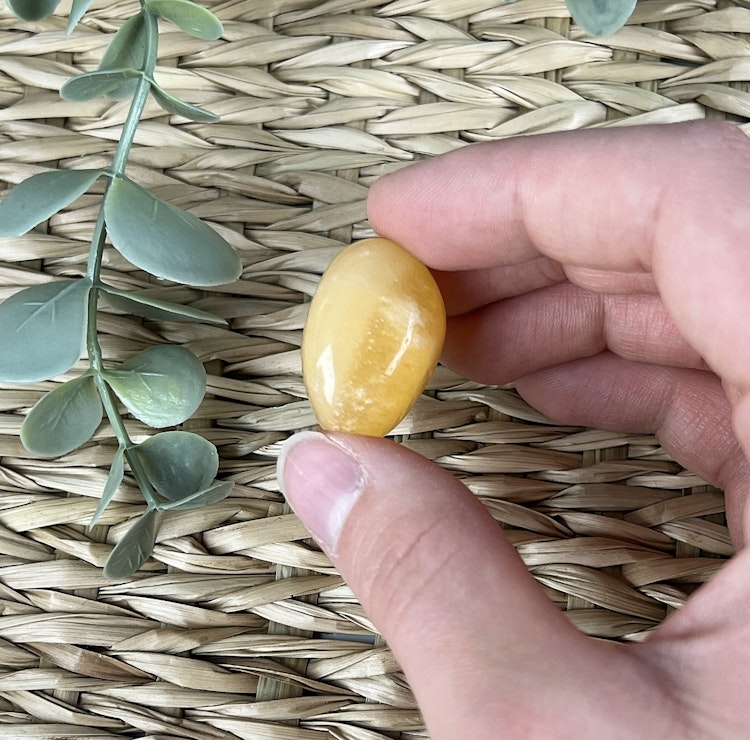 Orange kalcit (mellan)