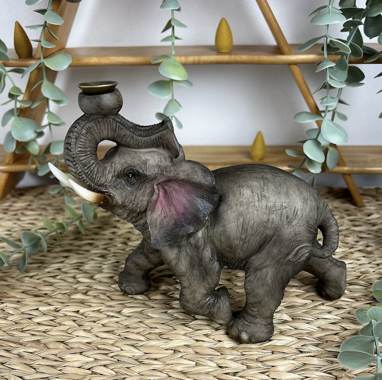 BACKFLOW rökelsehållare elefant