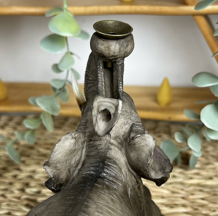 BACKFLOW rökelsehållare elefant