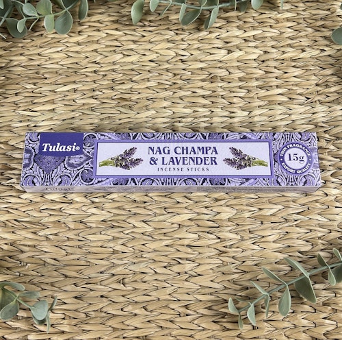 Lavendel/Nag Champa rökelsepinnar (Tulasi)
