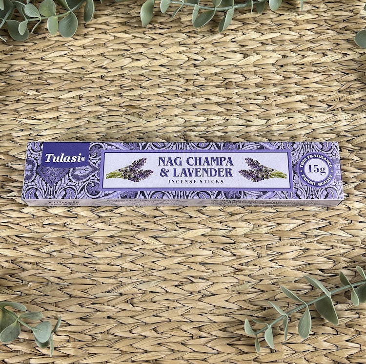 Lavendel/Nag Champa rökelsepinnar (Tulasi)