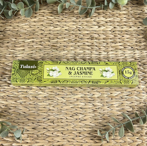 Jasmin/Nag Champa rökelsepinnar (Tulasi)