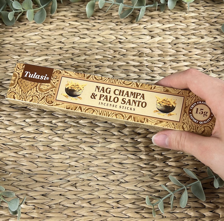 Palo Santo/Nag Champa rökelsepinnar (Tulasi)