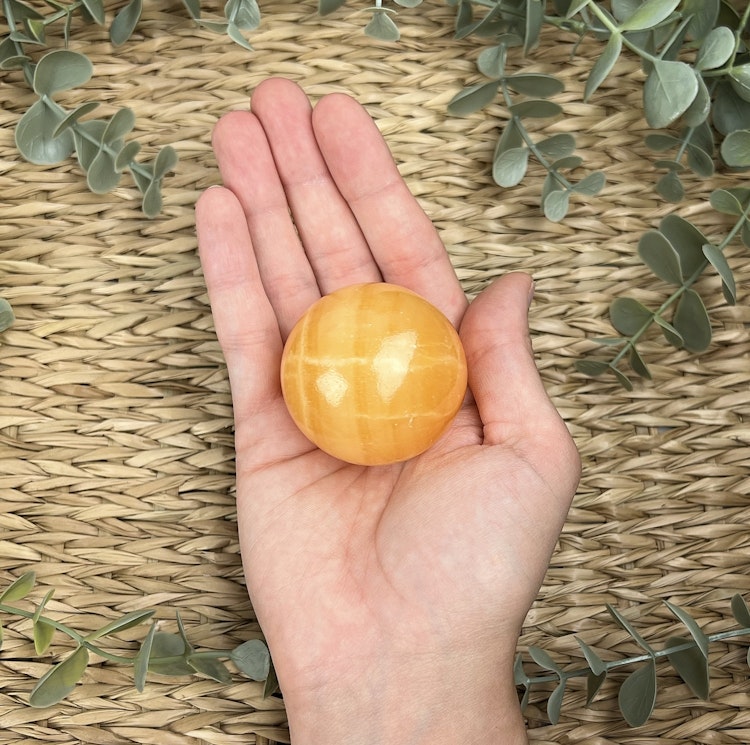 Orange kalcit klot D
