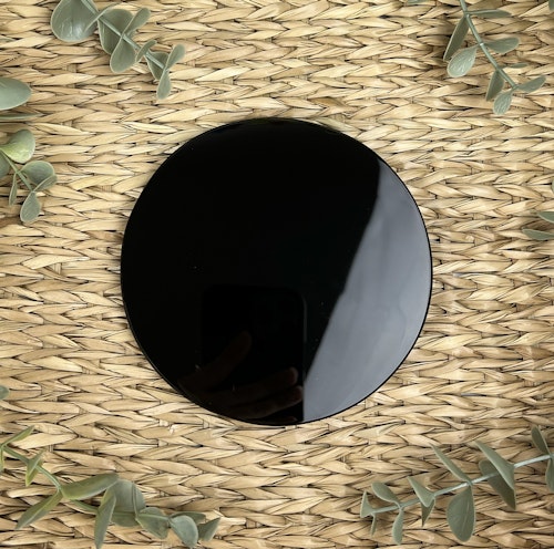 Svart obsidian ”spegel” slät