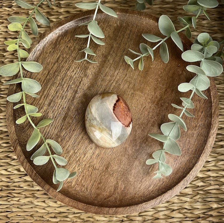 Polykromjaspis meditationssten (handsten) P