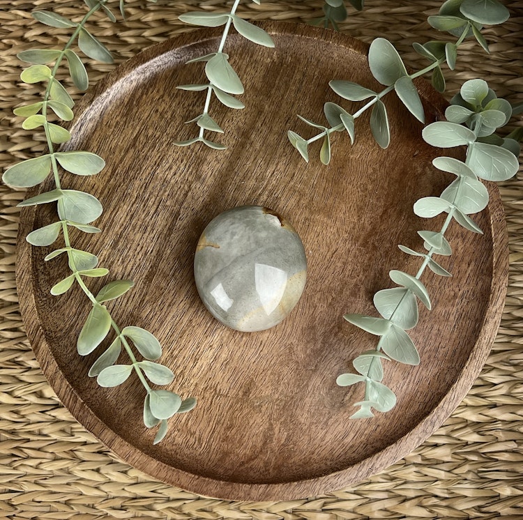 Polykromjaspis meditationssten (handsten) R