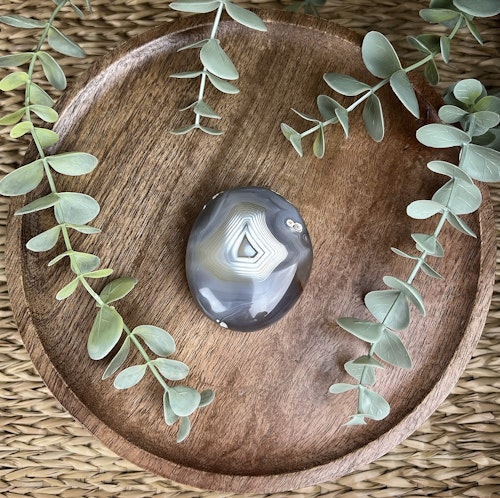 Orca agat (späckhuggaragat) meditationssten (handsten) A