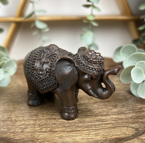 Rökelsehållare för rökelsepinnar elefant
