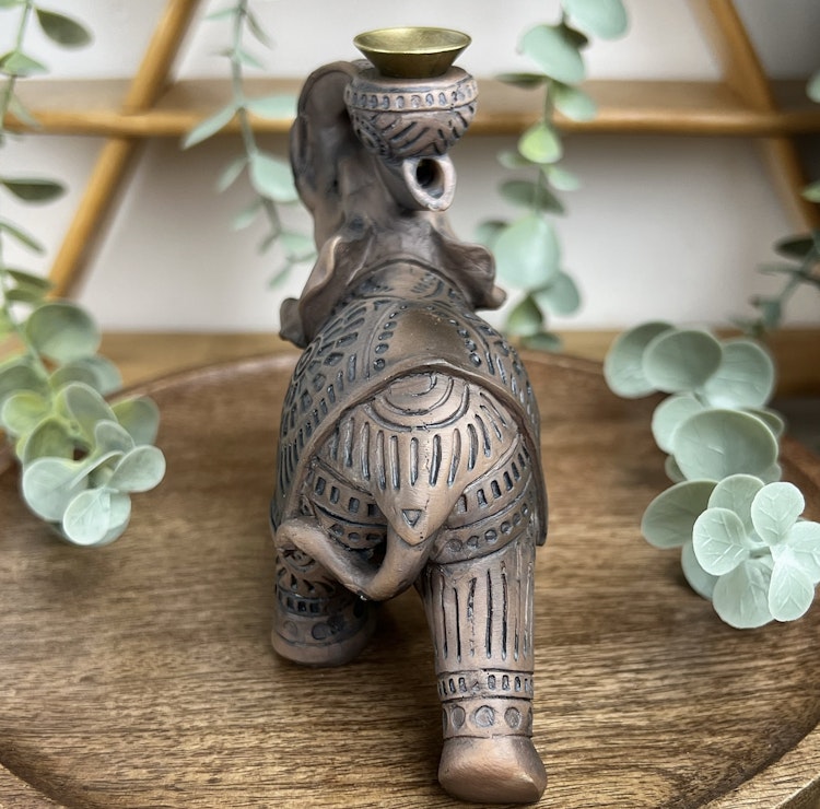 BACKFLOW rökelsehållare Elefant (mellan)
