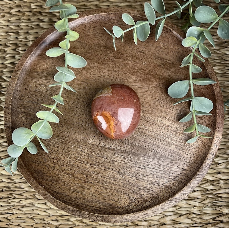 Polykromjaspis meditationssten (handsten) V