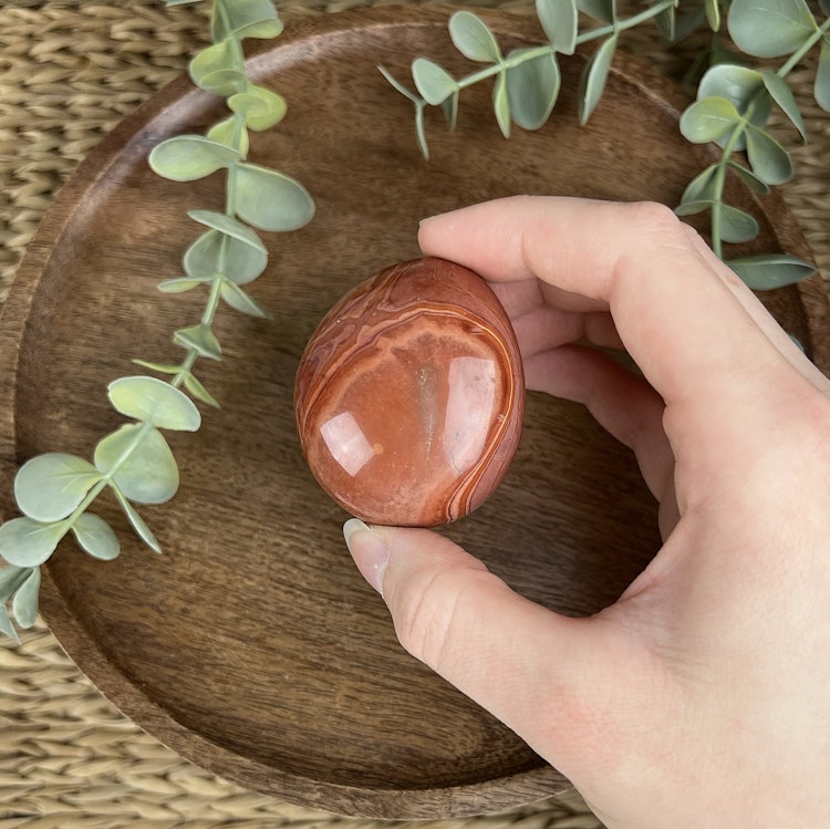 Polykromjaspis meditationssten (handsten) O