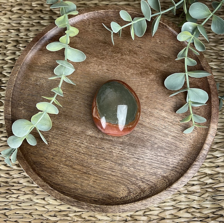Polykromjaspis meditationssten (handsten) O