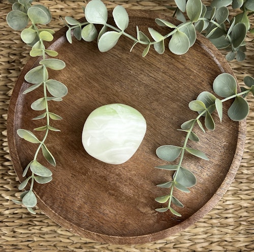 Grön Kalcit meditationssten (handsten) G