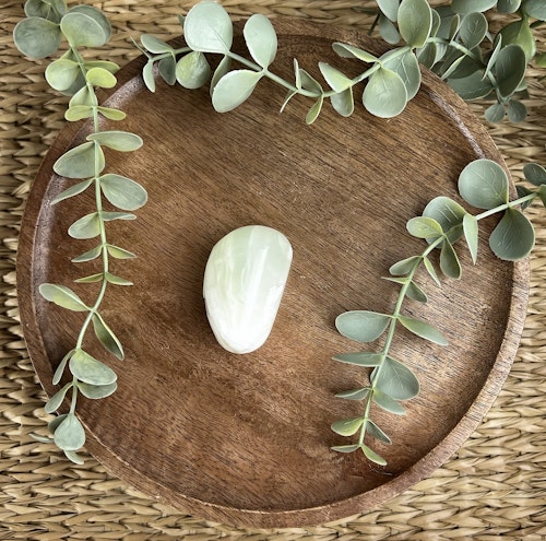 Grön Kalcit meditationssten (handsten) K