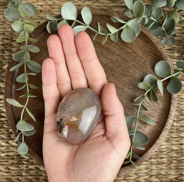 Blomstergat meditationssten (handsten) D