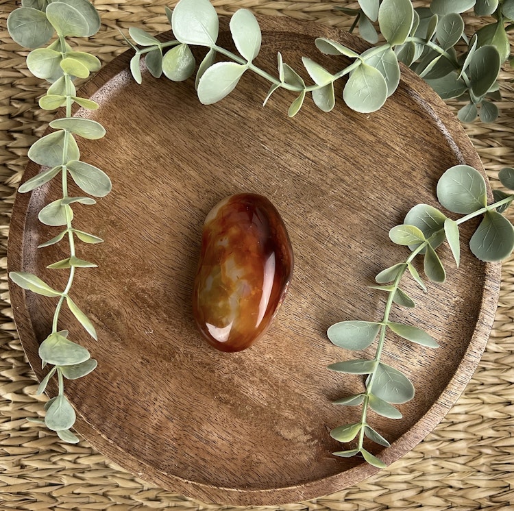 Karneol meditationssten (handsten) F