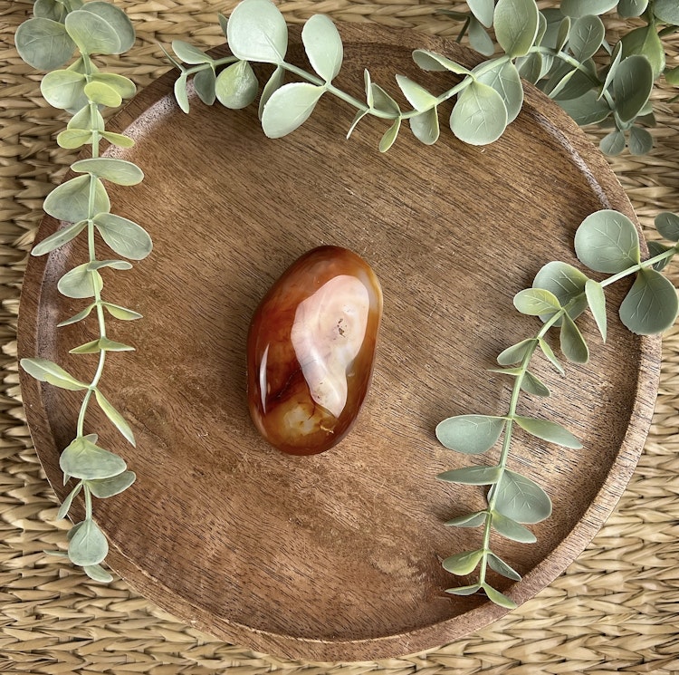Karneol meditationssten (handsten) F