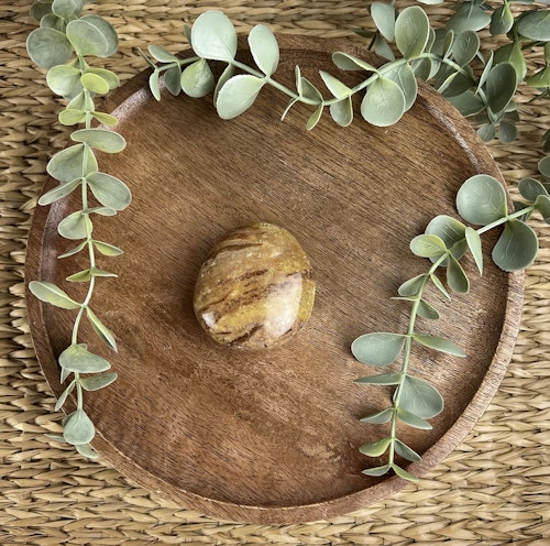 Grön Opal meditationssten (handsten)