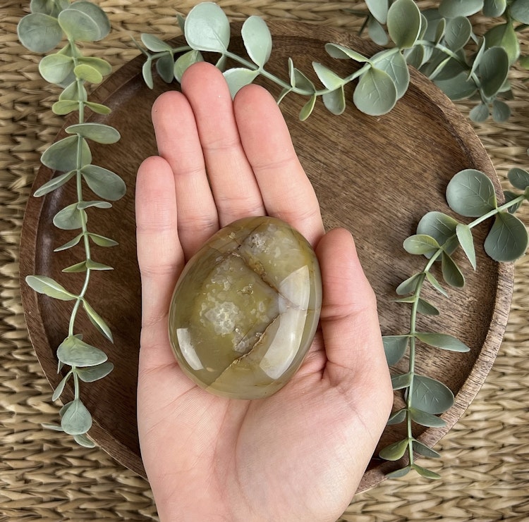 Agat meditationssten (handsten) B