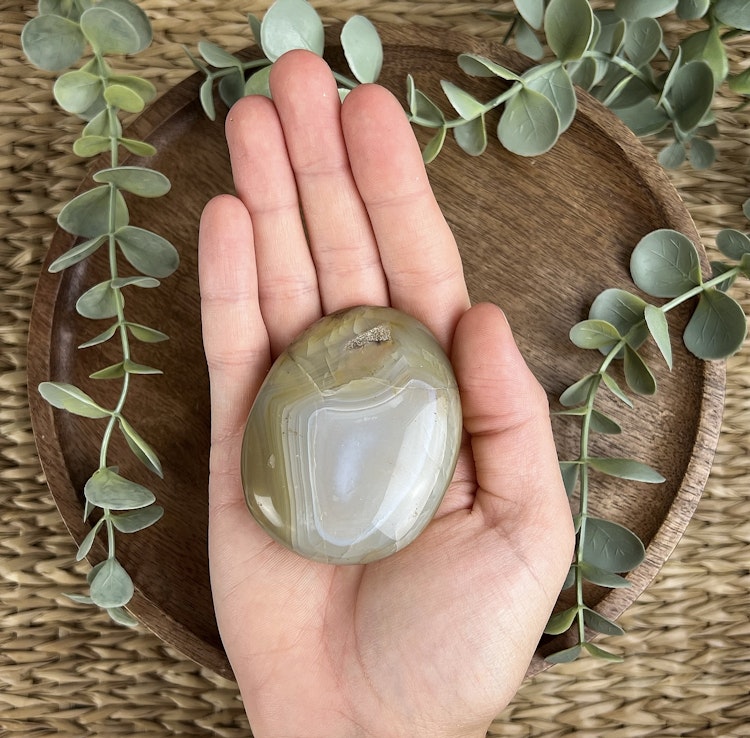 Agat meditationssten (handsten) B