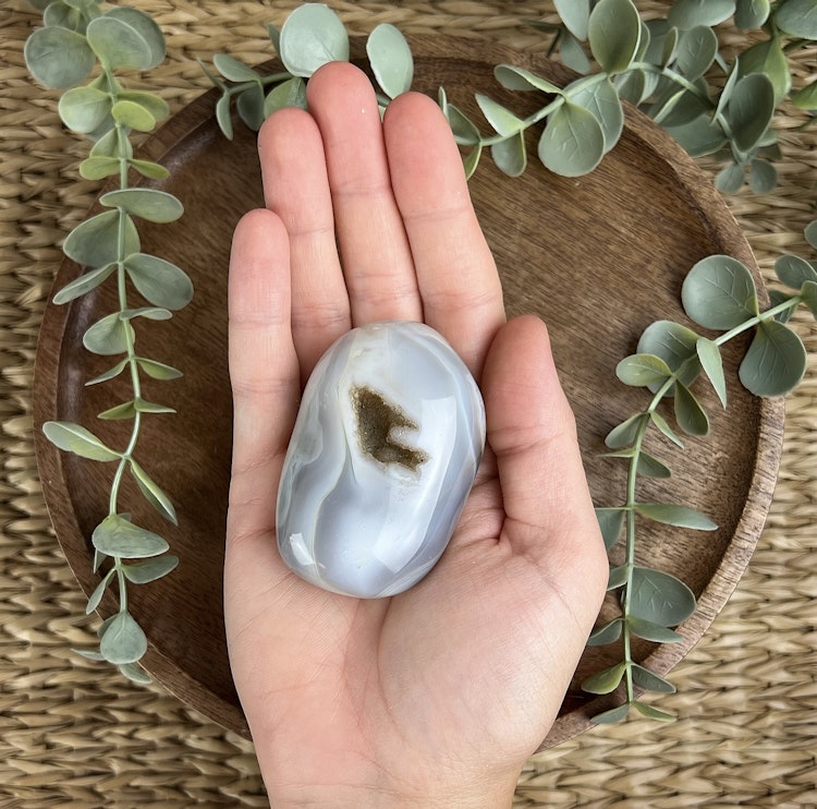 Agat meditationssten (handsten) C