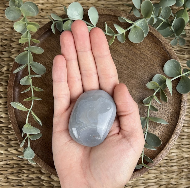 Agat meditationssten (handsten) D