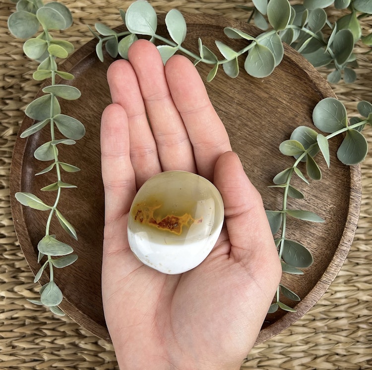 Agat meditationssten (handsten) E