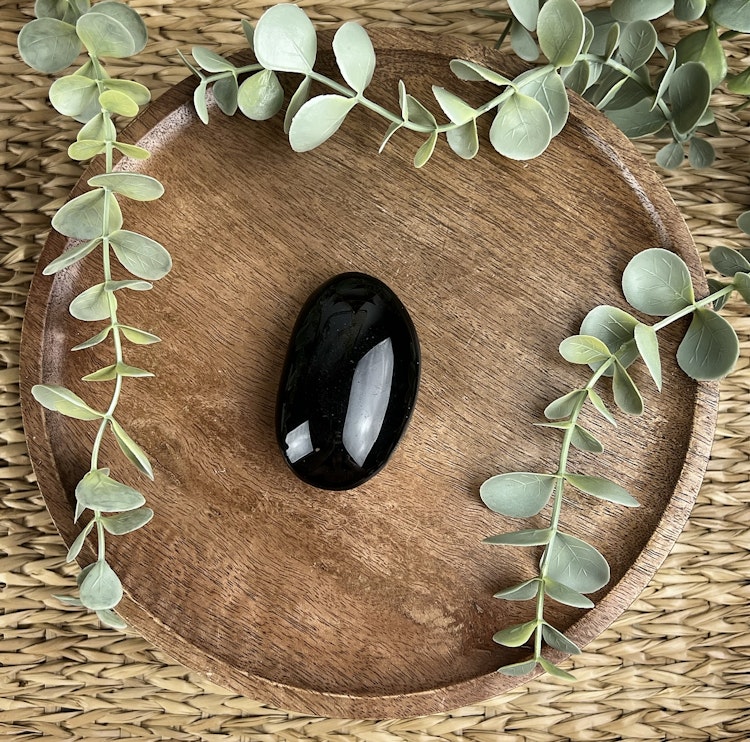 Silversheen Obsidian meditationssten (handsten) B
