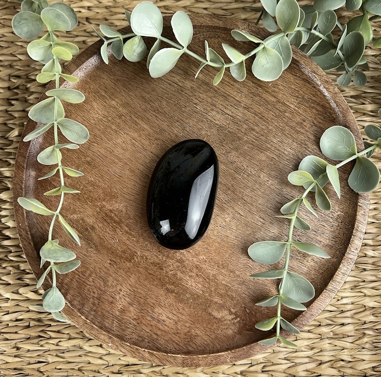 Silversheen Obsidian meditationssten (handsten) B