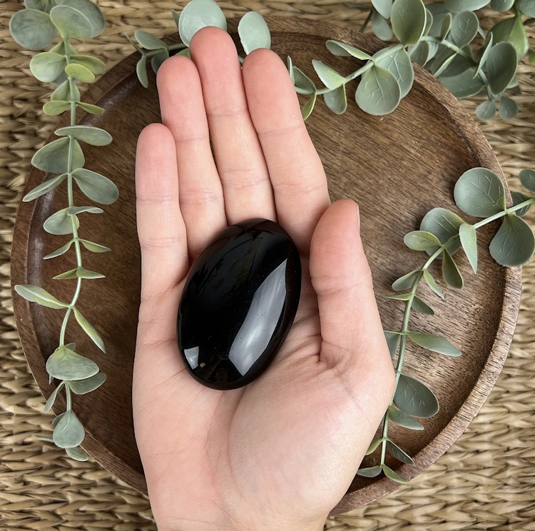 Silversheen Obsidian meditationssten (handsten) C