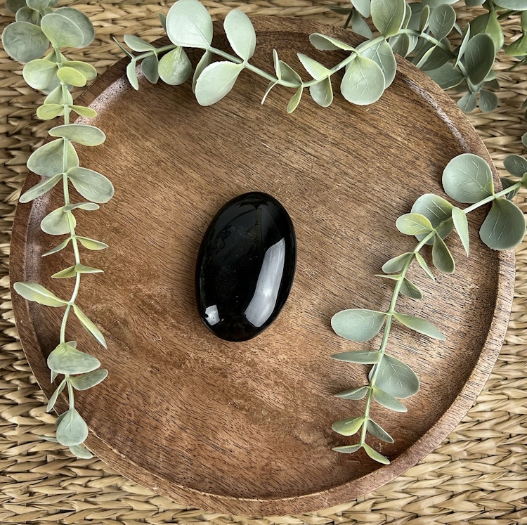 Silversheen Obsidian meditationssten (handsten) C