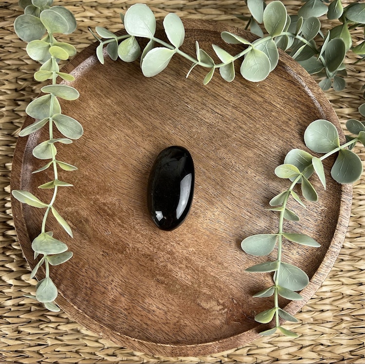 Silversheen Obsidian meditationssten (handsten) D