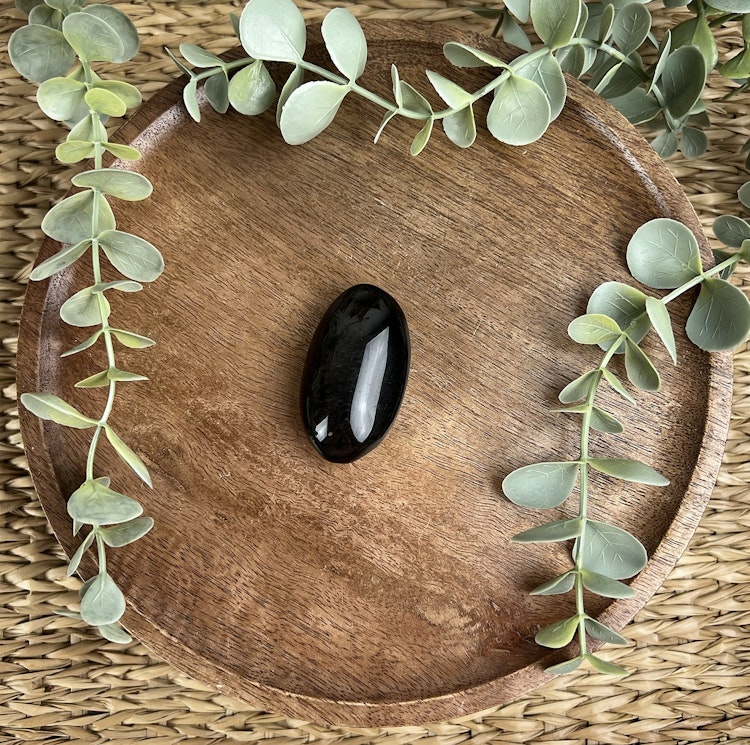 Silversheen Obsidian meditationssten (handsten) D