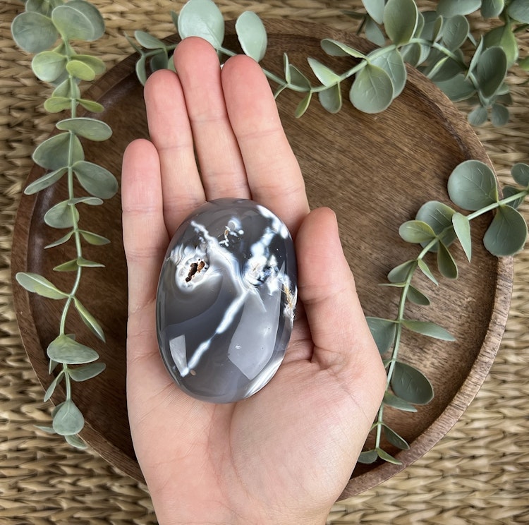 Orca Agat meditationssten (handsten) E